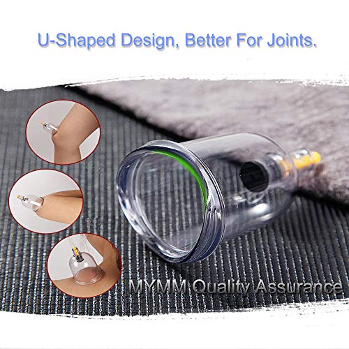 MYMM 12 Cupping Cups Sets Biomagnetic Traditional Professional Chinese Therapy Massage MYMM