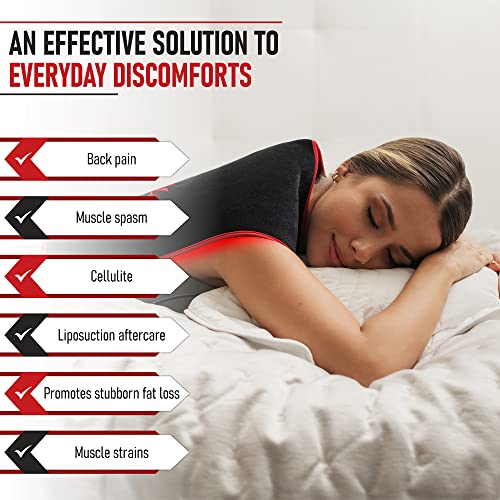 LuminousRLT Red Light Therapy Pad, Adjustable Infrared Light Therapy Back Wrap LUMINOUSRLT