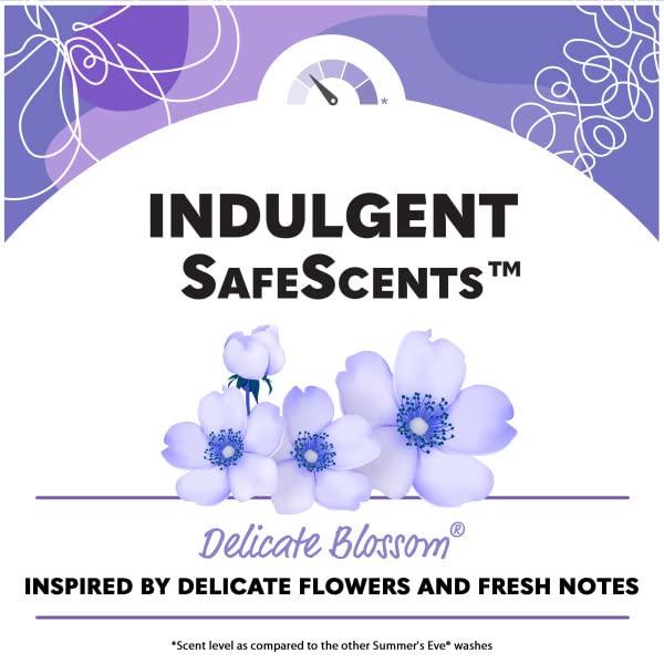 Summer's Eve Delicate Blossom Daily Refreshing Feminine Wash, Removes Odor, pH balanced, 15 fl oz Summer's Eve