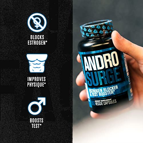 Jacked Factory Androsurge Estrogen Blocker & Testosterone Booster for Men -Grade Anti Jacked Factory