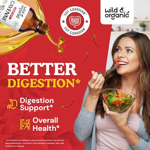 Cayenne Pepper Supplements - Organic Cayenne Pepper Tincture - Cayenne Pepper Liquid Wild & Organic