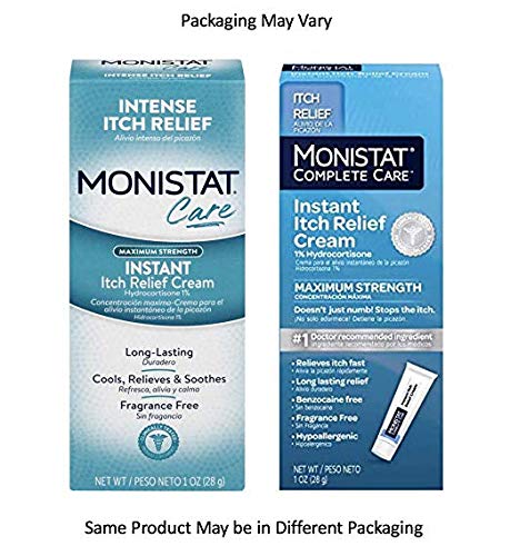 Monistat Instant Itch Relief Cream for Women, Maximum Strength Feminine Itch Care, 1 oz Monistat