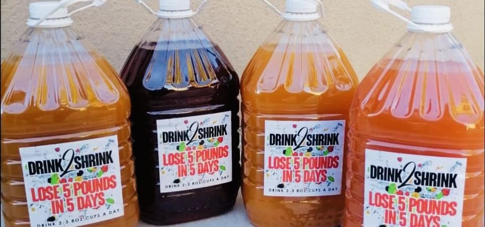 4 Week drink2Shrink Detox Formula Start Losing That Stubborn Belly Fat! (Green Apple) Heath Secret