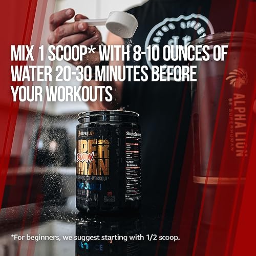 ALPHA LION Superhuman Burn 2-in-1 Metabolism Booster Pre Workout ALPHA LION