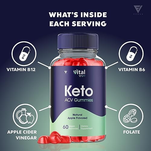 (3 Pack) Vital Ketogenic Keto ACV Gummies for Weight Loss, Vital Private Keto ACV Gummies