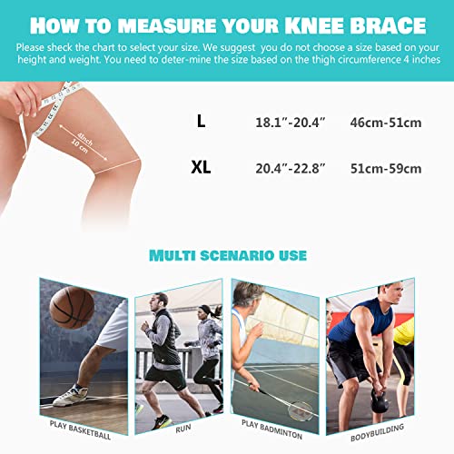 DAFUZ Tourmaline Acupressure self-Heating Shaping Knee Sleeve, Mugwort Acupressure DAFUZ