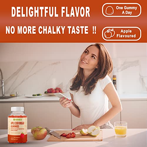 NOVALZ Apple Cider Vinegar Gummies for Weight Control, Detox, & Cleanse, 500mcg ACV NOVALZ