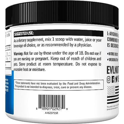 Evlution Nutrition L-Arginine + L-Citrulline - Endurance + Workout Performance