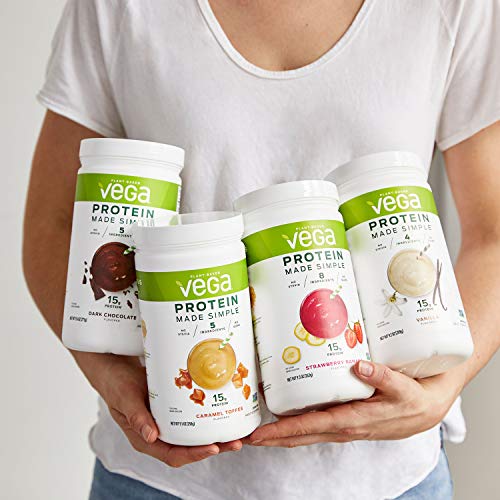Vega Protein Made Simple, Dark Chocolate - Stevia Free Vegan Protein Powder Vega