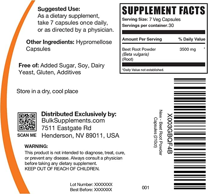 BULKSUPPLEMENTS.COM Beet Root Capsules - Beetroot Supplement, Beet Root Pills BULKSUPPLEMENTS.COM