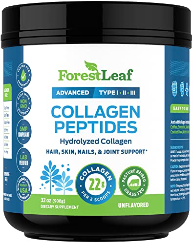 Collagen Peptides Powder Unflavored - Hydrolyzed Collagen Protein