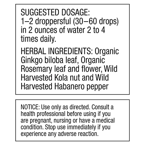 Brain Formula 2 oz. - Vegan and Wild-Harvested | Stimulates Circulation and and Improved Dr. Schulze's