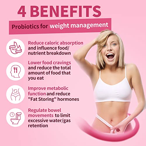 Probiotics for Women Probiotic Powder Supplement - Prebiotics and Probiotics for Weight Loss NATURE TARGET