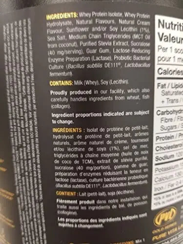 PVL ISO Gold – Grass Fed - Premium Isolate 100% Whey Protein Shake - Orange Krush'd - 908 g PVL