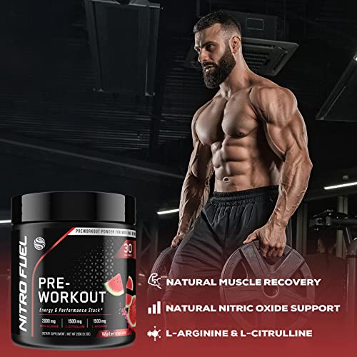 Pre-Workout Powder with Beta-Alanine & Caffeine for Energy, L-Citrulline & L-Arginine SILVERONYX