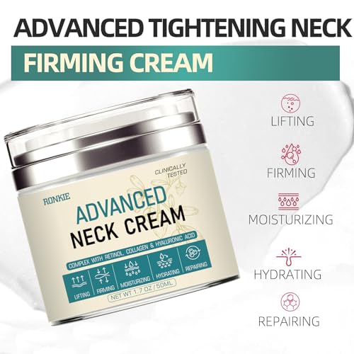 Neck Cream for Tightening Firming: Instant Face Lift Cream - Wrinkle Cream for Women RONKIE