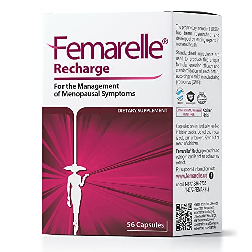 Femarelle Recharge - Non Hormonal Natural Menopause Supplements for Women -1 Month Supply