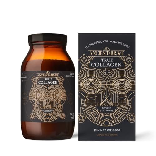 Ancient + Brave True Collagen 200g - Grass-Fed Bovine Collagen Powder - 100% Hydrolysed Collagen Peptides (Type 1) Ancient + Brave