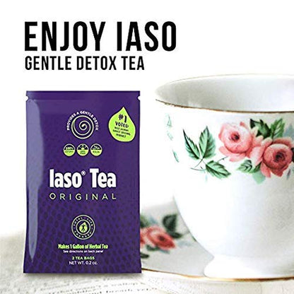 Total Life Changes Solution Kit IASO Natural Herbal Detox Tea Bags & Nutra