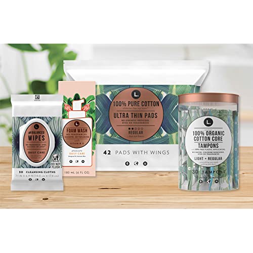 L. Fragrance Free Period Care Foaming Wash, pH Balanced, Free from Fragrances, Sulfates