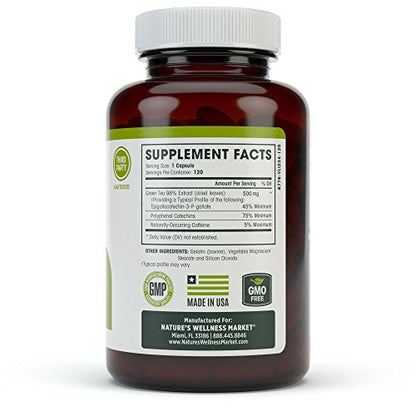 Green Tea Extract 98% Standardized with EGCG | Healthy Weight Support, Metabolism