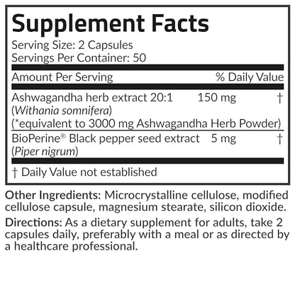 Futurebiotics Ashwagandha Extra Strength Stress & Mood Support with BioPerine