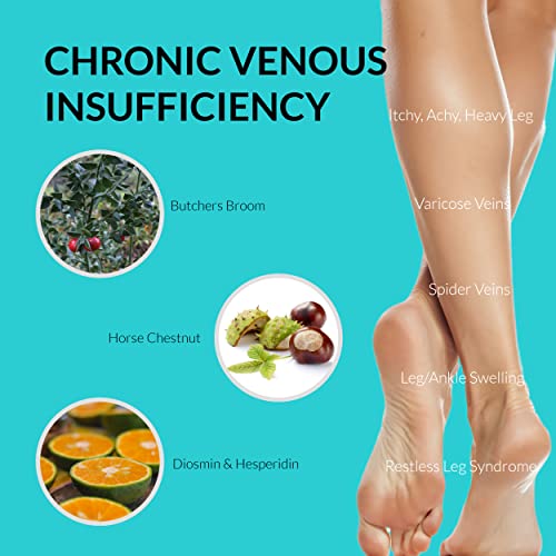 UpNourish Anti Cellulite Supplements - Varicose Veins Support, Restless Leg Relief