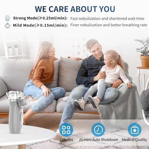 APOWUS Ultrasonic Mesh Nebulizer - Handheld Nebulizer for Adults APOWUS
