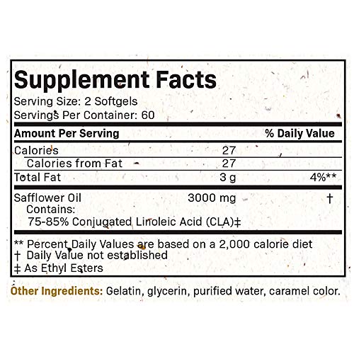 Futurebiotics CLA 3000 Extra High Potency - Non-Stimulating Conjugated Linoleic Acid Futurebiotics