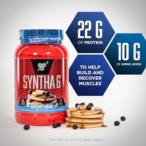 BSN SYNTHA-6 Whey Protein Powder, Milk Isolate Protein Powder with Micellar Casein BSN