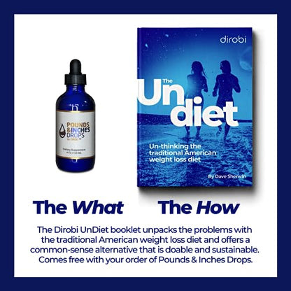Dirobi Pounds and Inches Weight Management Drops, Liquid Supplement