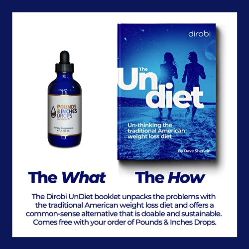 Dirobi Pounds and Inches Weight Management Drops, Liquid Supplement Pounds and Inches Drops