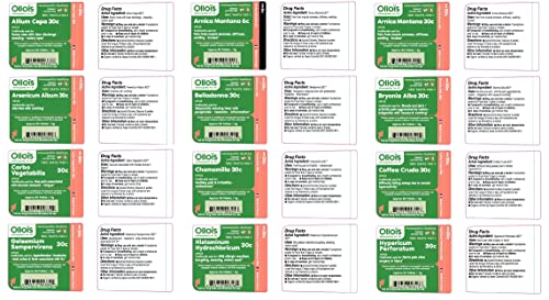 OLLOIS Homeopathy 20-Remedy Starter Kit (Organic & Lactose-Free OLLOÏS