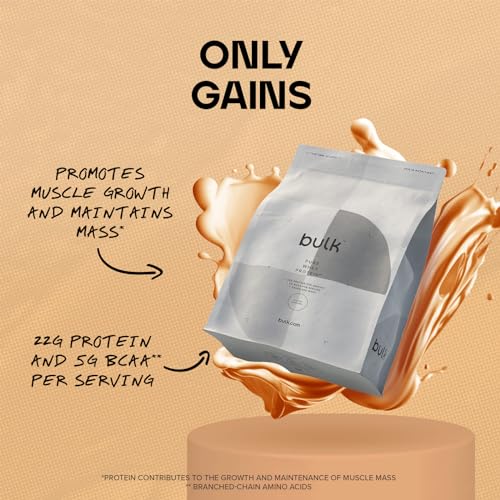 Bulk Pure Whey Protein Powder Shake, Salted Caramel, 500 g, Packaging May Vary Bulk