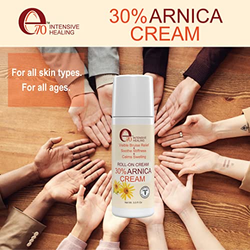 e70 Arnica Roll-On for Visible Bruise Relief, soothes Stiffness, Calms Swelling Advanced Formula e70