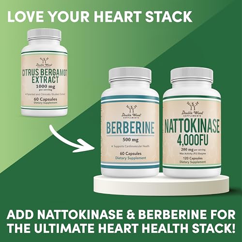 Citrus Bergamot Supplement - Only Patented, Clinically Proven Bergamot Extract - 1,000mg Double Wood Supplements