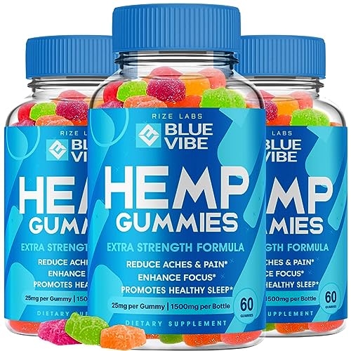 rize labs (3 Pack) Blue Vibe Gummies, Blue Vibes Gummies for Liver Kidney and Memory