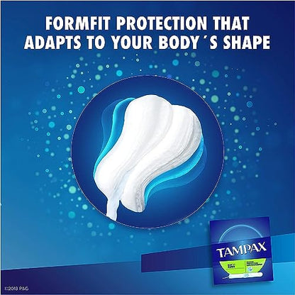 Tampax Tampons, Super Absorbency, Cardboard Applicator, Leakgaurd Skirt, Unscented, 20 Count