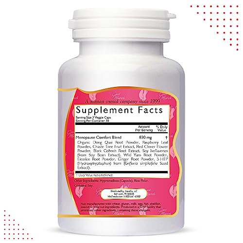 Menopause Comfort Fast Relief from Flushing, Cooling Herbal Blend by Coco March - Dairy Free Cocó March N.M.D
