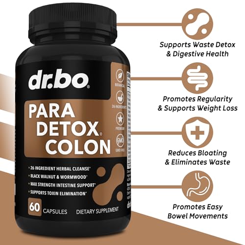 Colon Cleanse Pills Body Detox - Intestinal Guard Cleanser for Stomach - Natural Weight DR. BO
