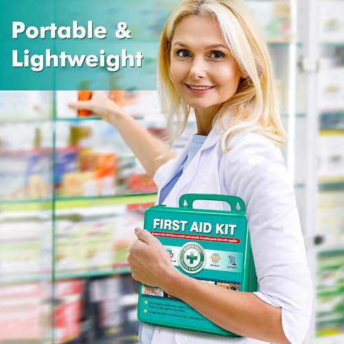 General Medi 360 Pieces Hardcase First Aid Kit - Comprehensive Large First Aid Box