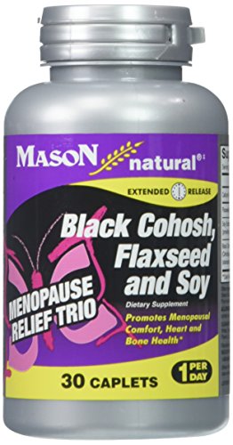 Mason Natural Menopause Trio: Black Cohosh, Flaxseed, & Soy