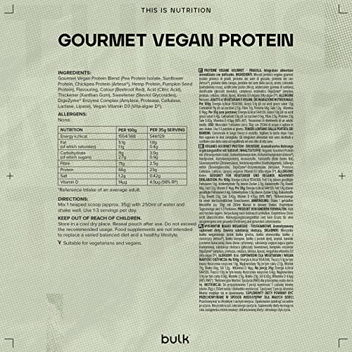Bulk Gourmet Vegan Protein Powder, Strawberry, 700 g Success