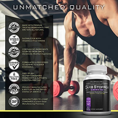 Carb Stopper Extreme: Maximum Strength, Natural Carbohydrate and Starch Neutralizer Carb Stopper Extreme