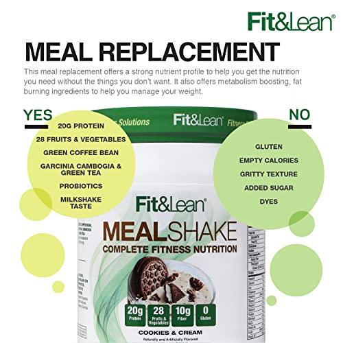 Fit & Lean Meal Shake, Fat Burning Meal Replacement, Meal Replacement with Protein Fit & Lean