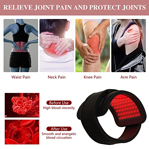 Red Light Therapy Belt, Infrared Light Therapy Wrap Red Light Therapy Device for Body, Pain Relief Jitesy