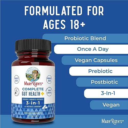 MaryRuth's 3-in-1 Probiotics for Complete Gut Health | Gut Health Supplement for Women
