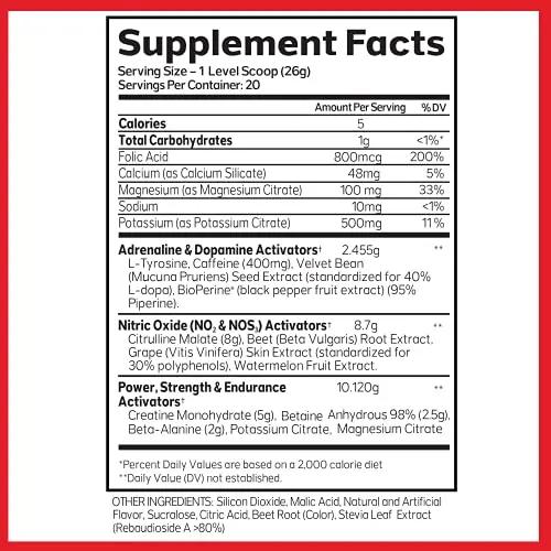 Advanced Molecular Labs - Preworkout Powder, Increases Drive, Performance Enhancer, Watermelon, 18.34 oz