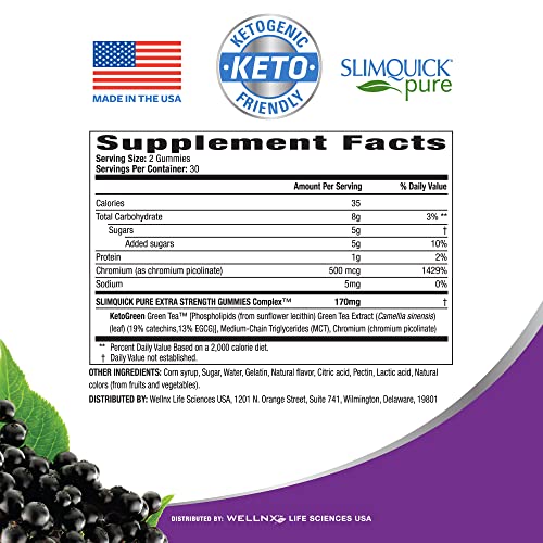 SlimQuick Pure 3X Extra Strength Gummies for Women Helps Achieve