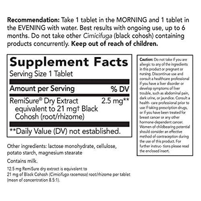 Enzymatic Therapy Remifemin Estrogen-Free Menopause Relief, 120 Tablets